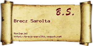 Brecz Sarolta névjegykártya